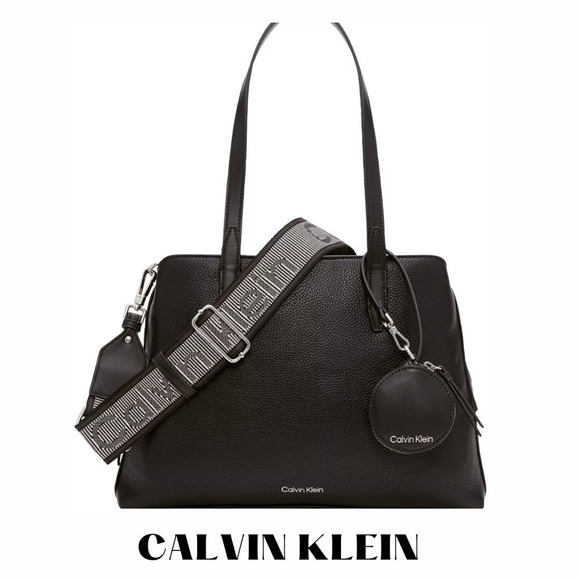 Calvin Klein Handbags - NWT Black  Calvin Klein Millie 2 in 1 Triple Compartment Tote & Crossbody
